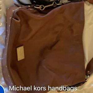 MK hobo bag gold detail